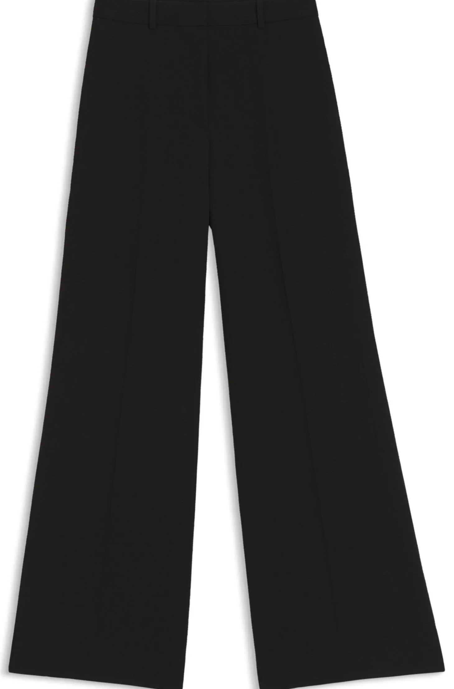 Regular-fit trousers in stretch seersucker