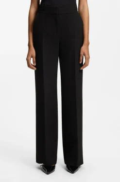Regular-fit trousers in stretch fabric