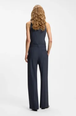 Regular-fit trousers in virgin wool