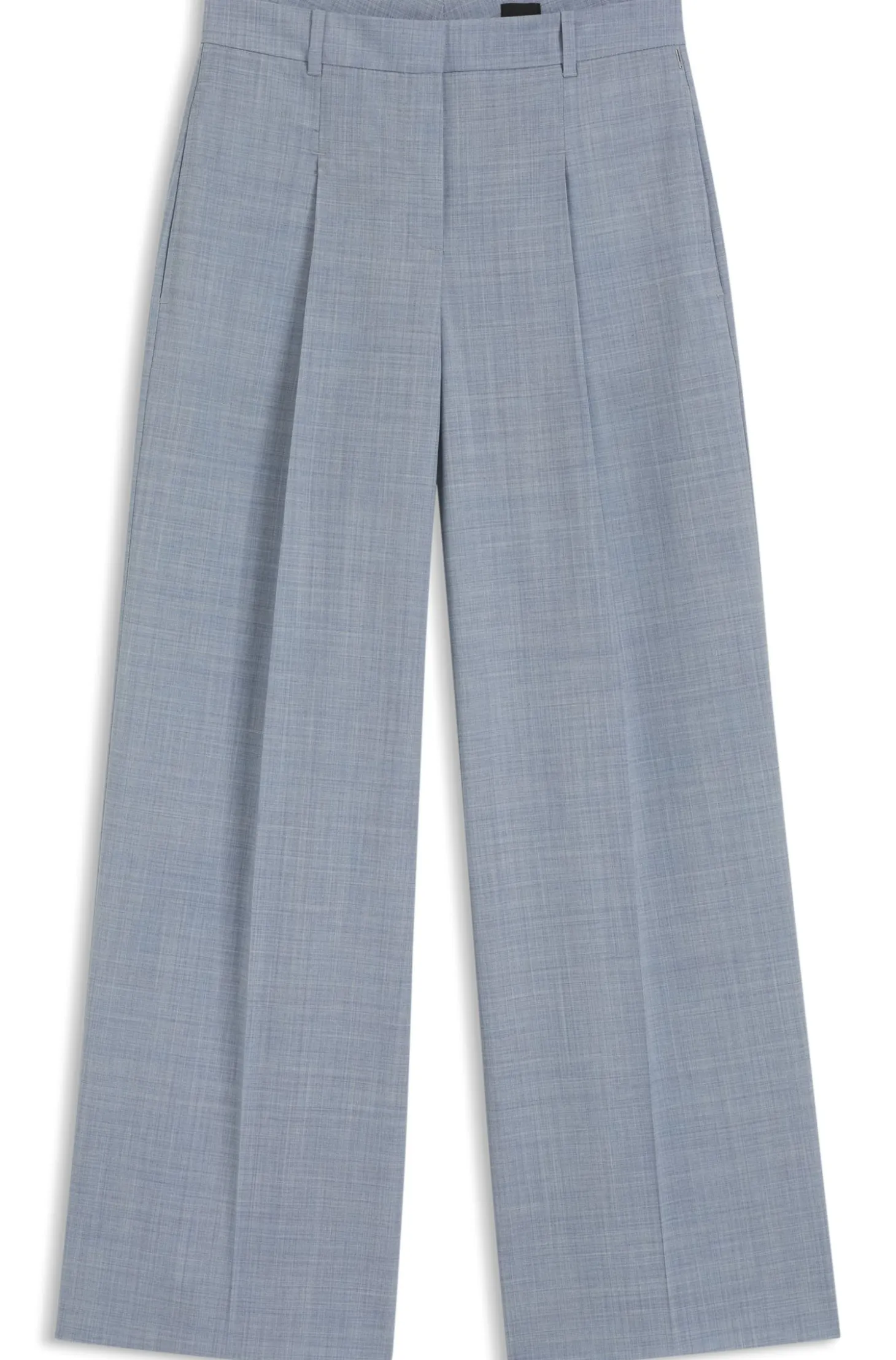 Regular-fit trousers in virgin wool