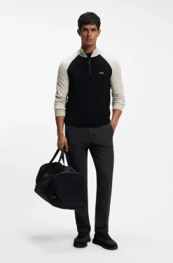 Regular-fit trousers in water-repellent stretch fabric