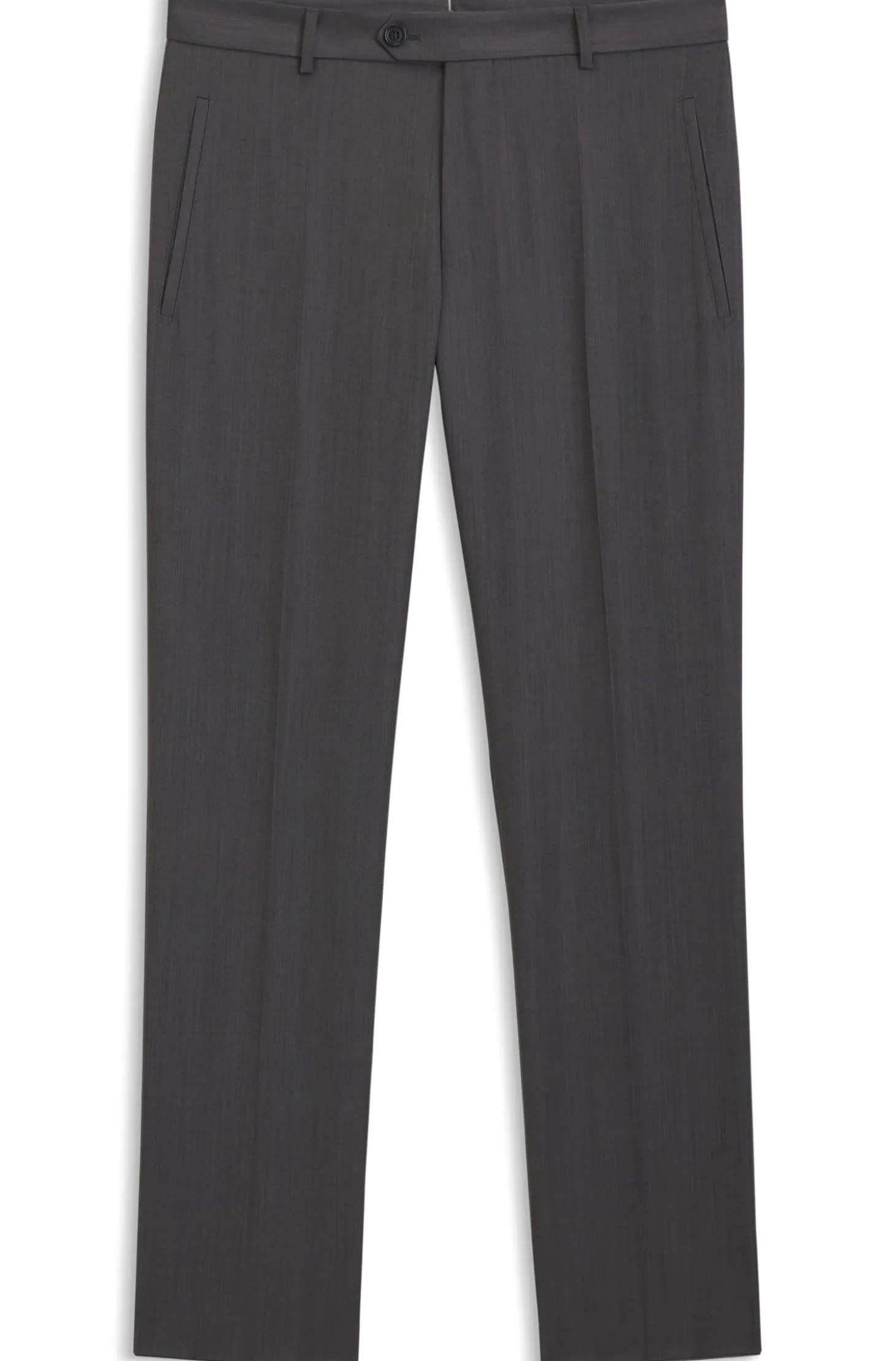 Regular-fit trousers in water-repellent virgin wool