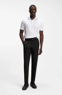 Regular-fit trousers in water-repellent stretch fabric