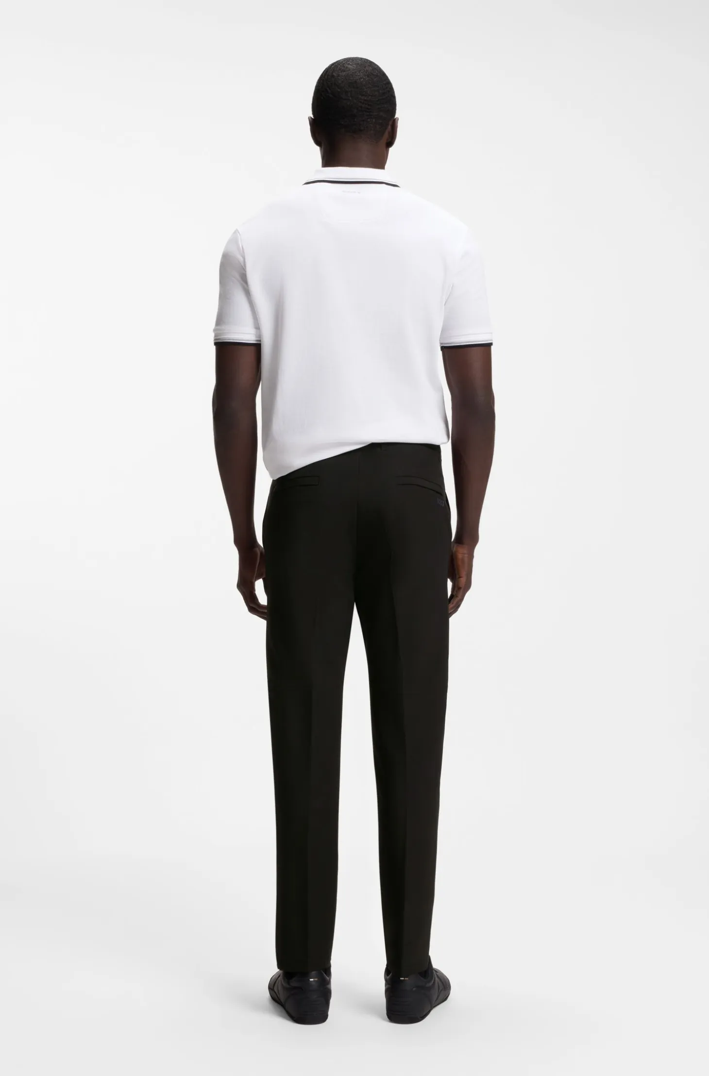 Regular-fit trousers in water-repellent stretch fabric