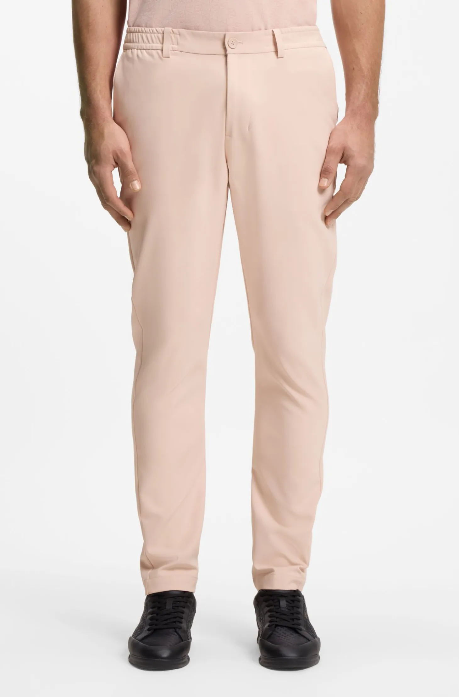 Regular-fit trousers in water-repellent stretch fabric
