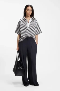 Regular-fit trousers with an extra-long leg