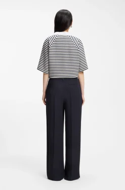 Regular-fit trousers with an extra-long leg