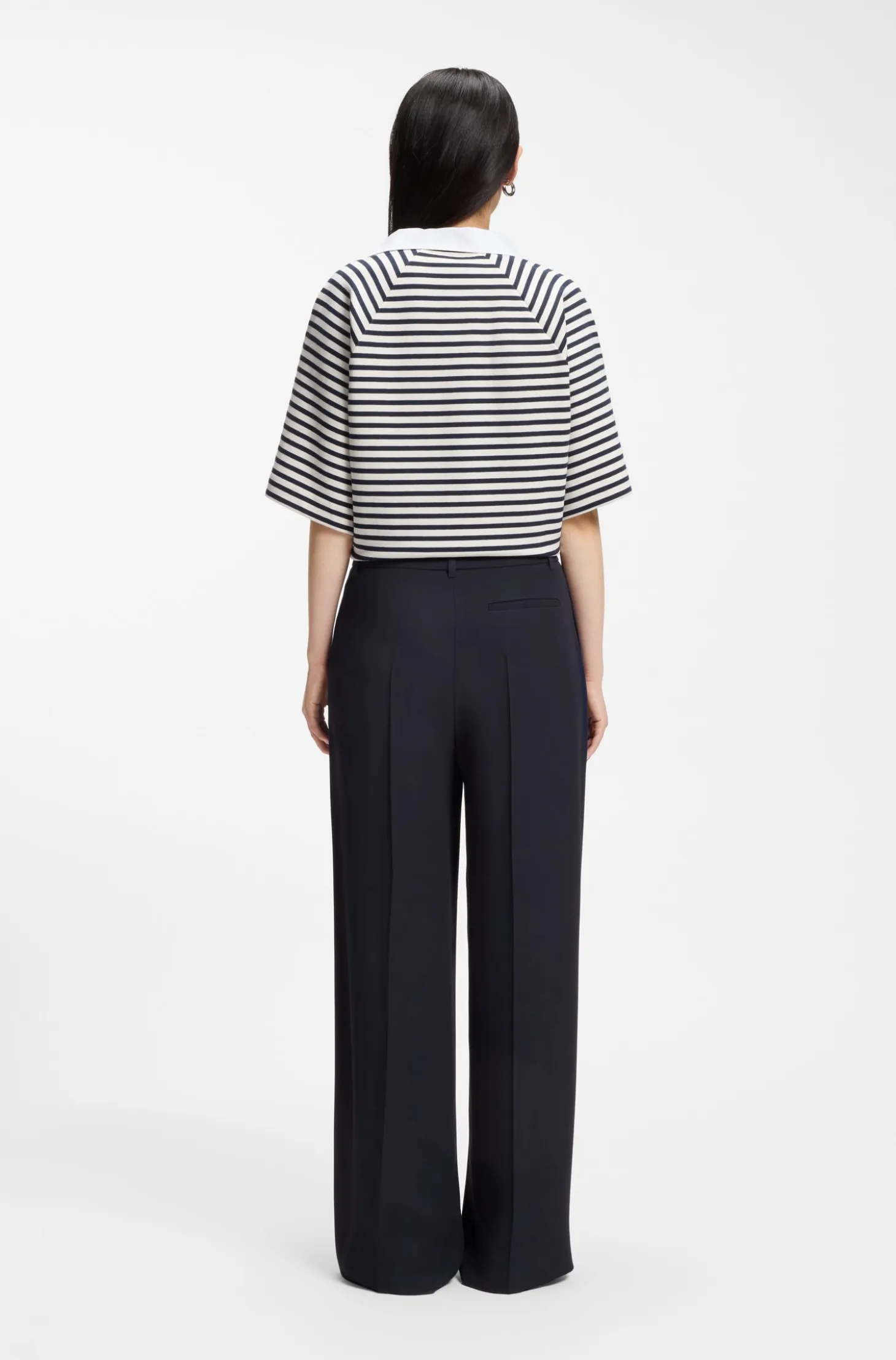 Regular-fit trousers with an extra-long leg