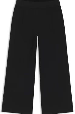 Regular-fit trousers with knitted darts