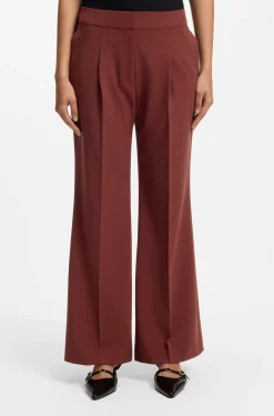 Regular-fit trousers with wide leg