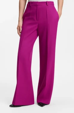 Regular-fit trousers with wide leg