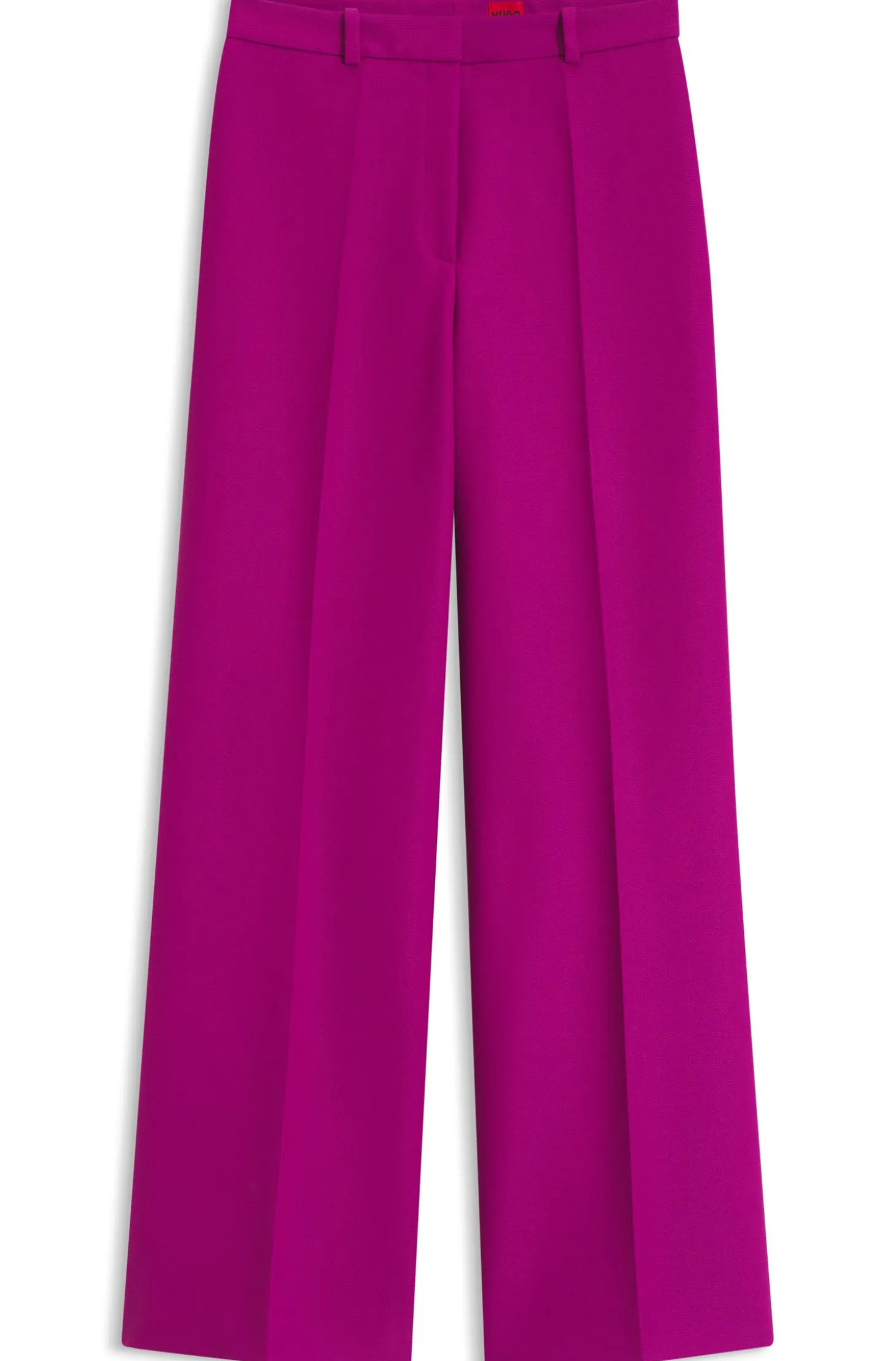 Regular-fit trousers with wide leg