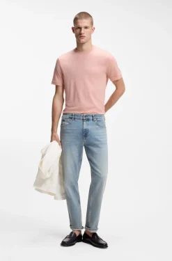 Regular-fit T-shirt in a wool blend