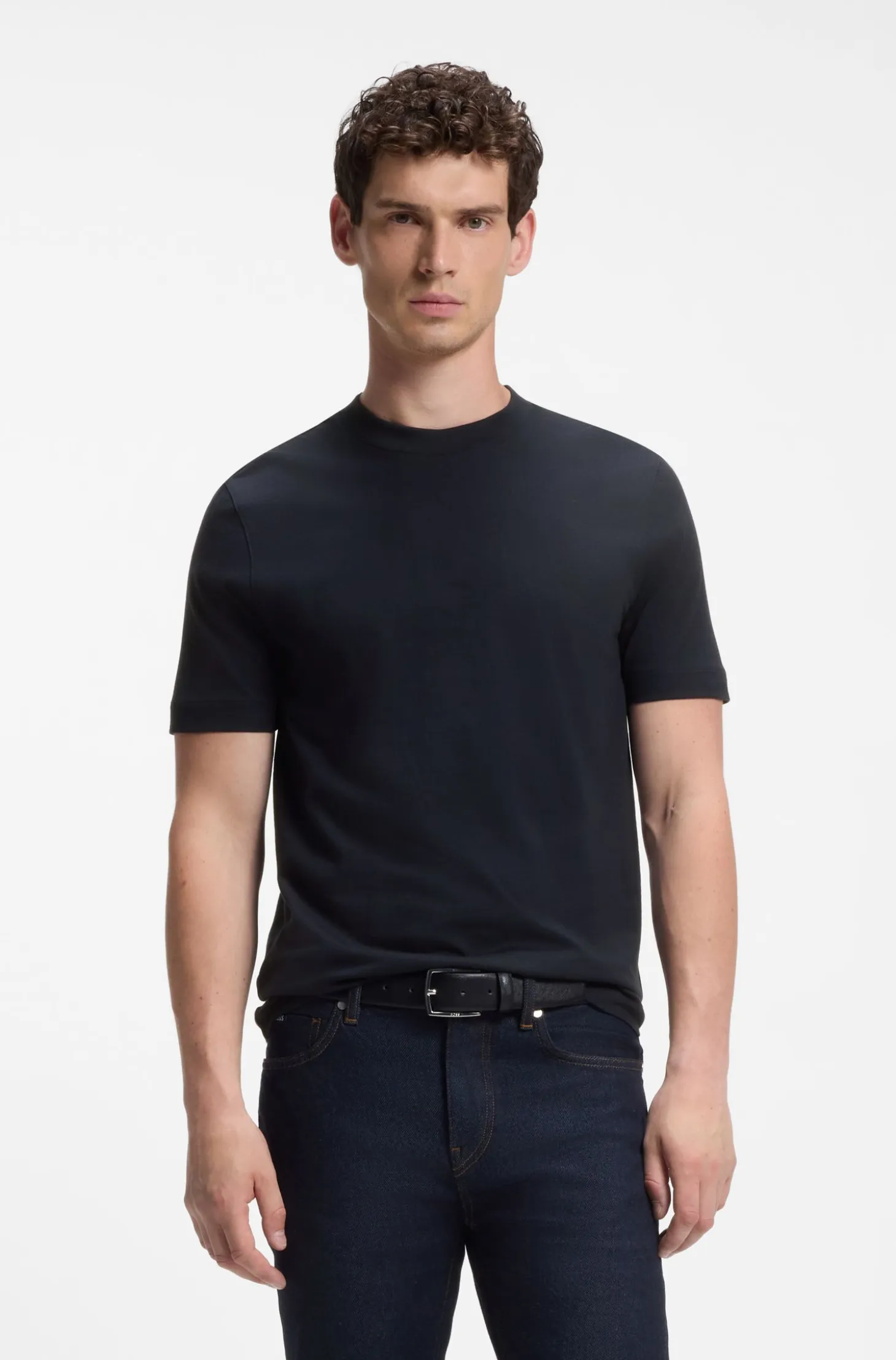 Regular-fit T-shirt in cotton jersey