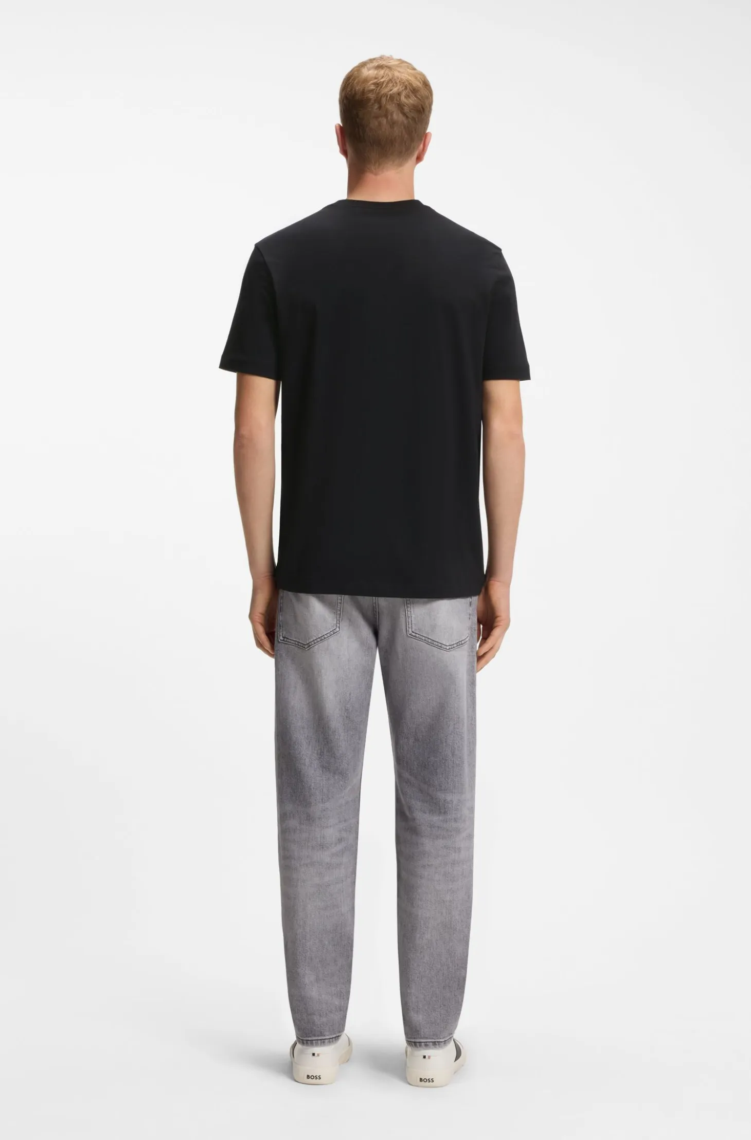 Regular-fit T-shirt in lightweight cotton jersey