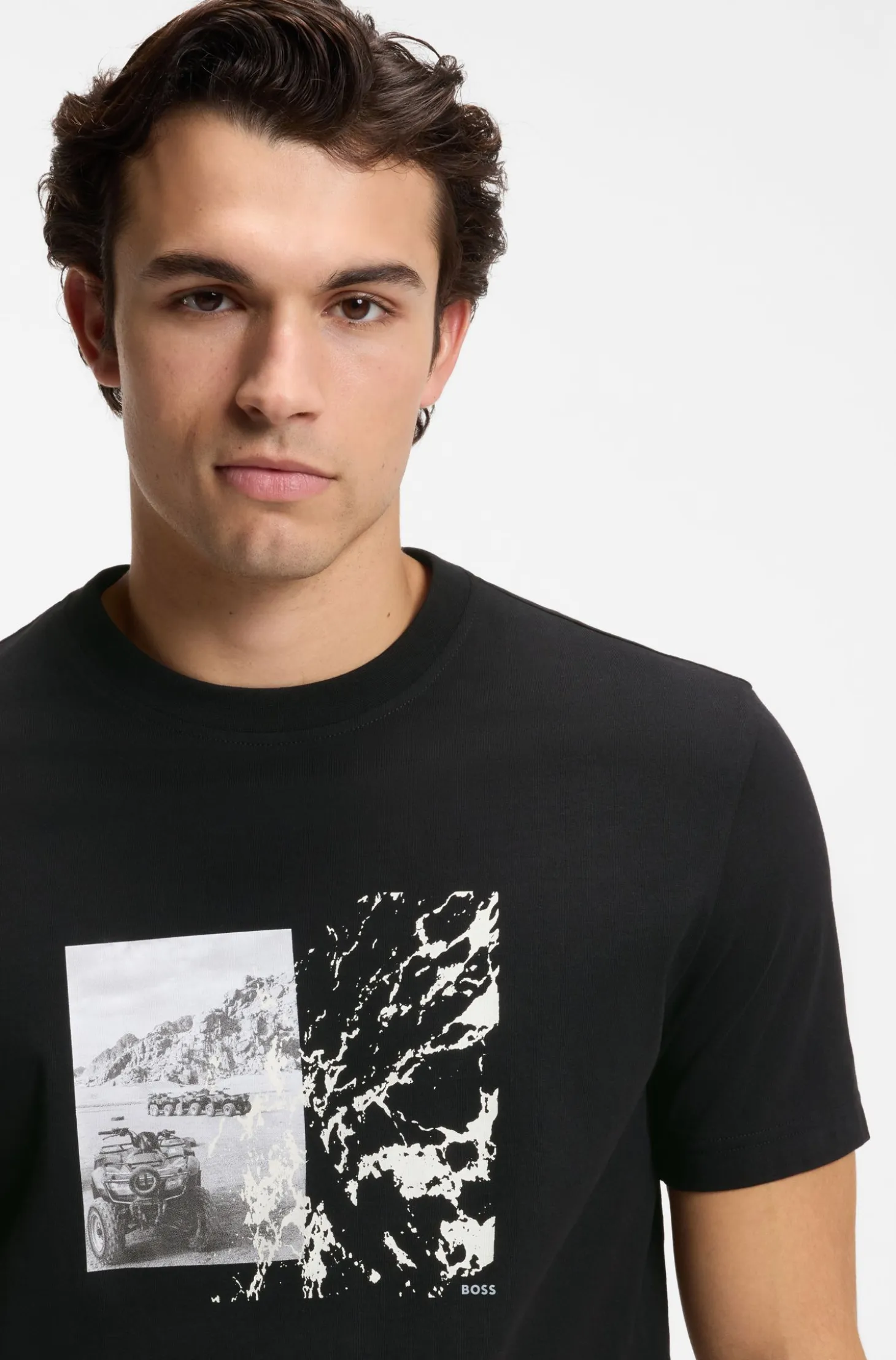 Regular-fit T-shirt in lightweight cotton jersey