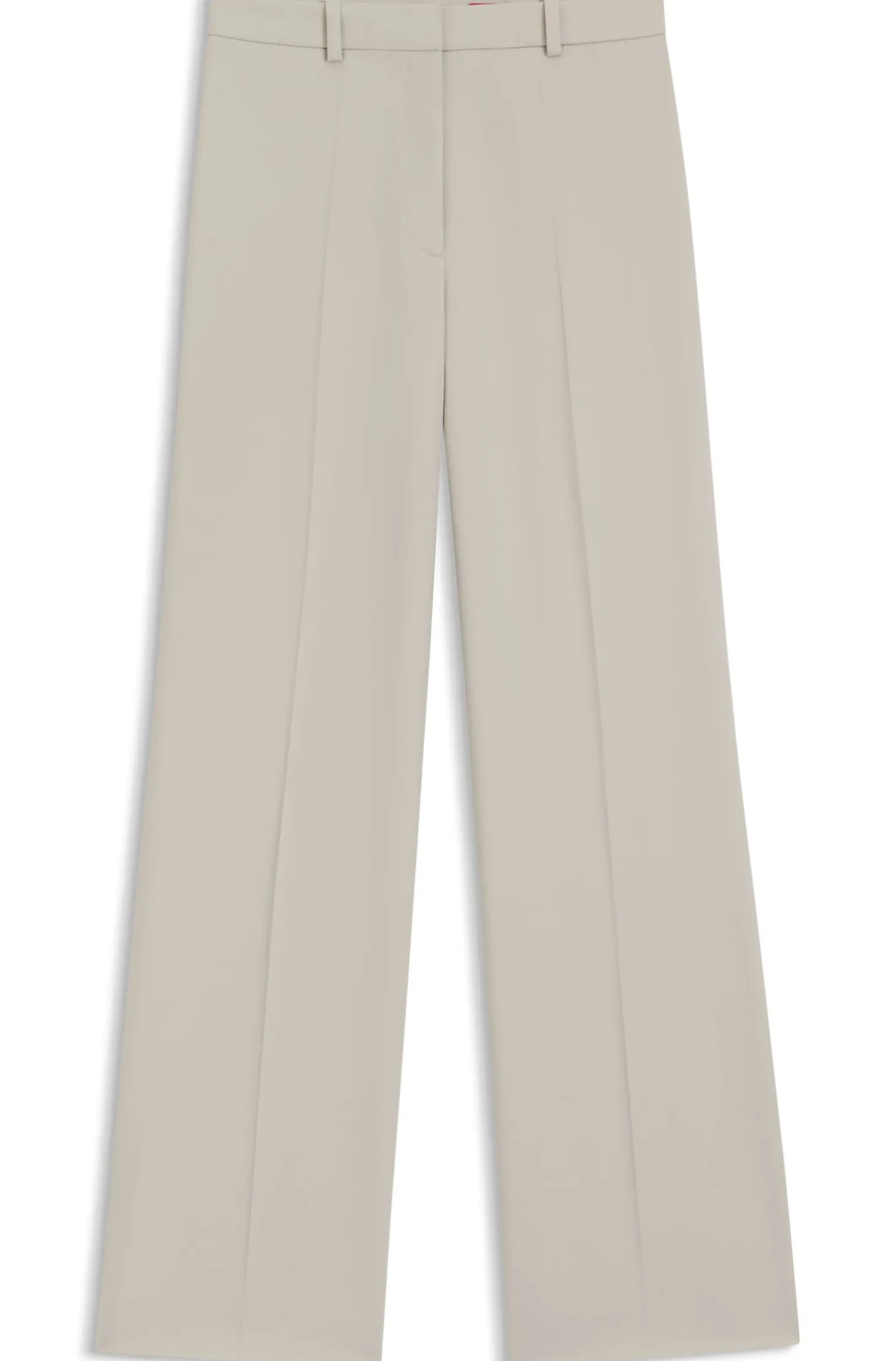Regular-fit wide-leg trousers in stretch fabric
