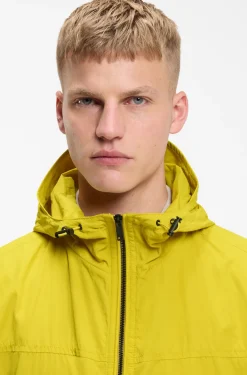 Regular-fit windbreaker in water-repellent soft-touch fabric