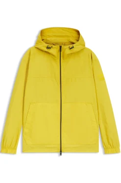 Regular-fit windbreaker in water-repellent soft-touch fabric