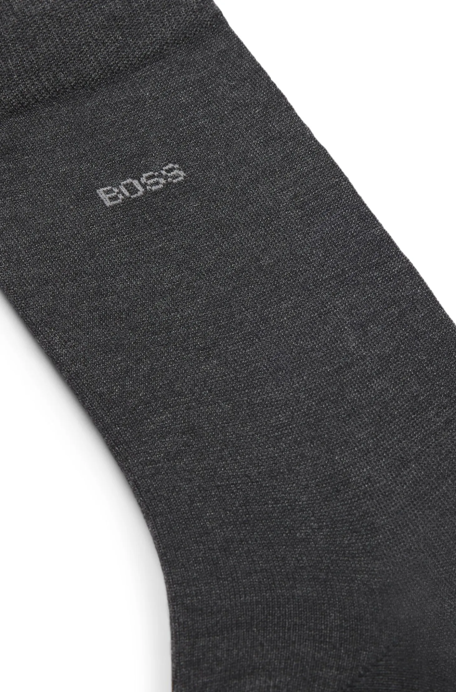 Regular-length logo socks in mercerised Egyptian cotton