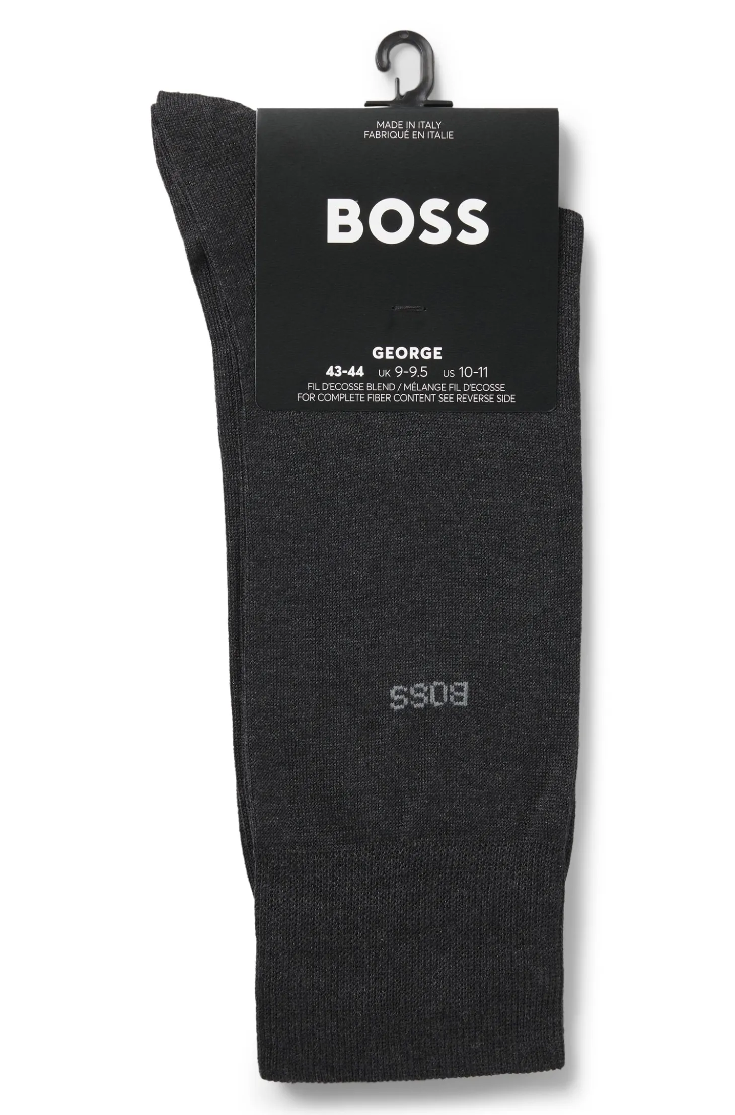 Regular-length logo socks in mercerised Egyptian cotton