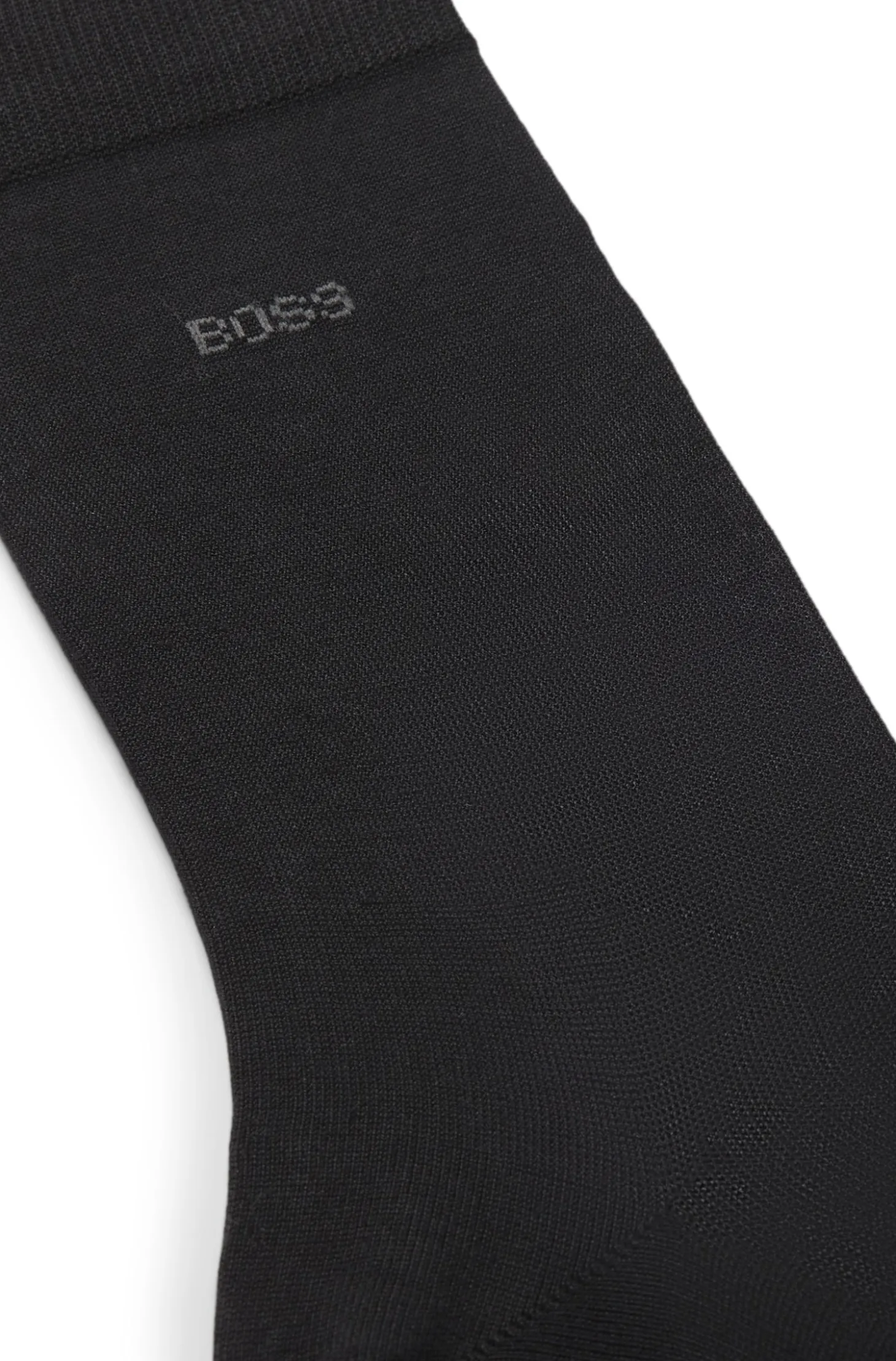 Regular-length logo socks in mercerised Egyptian cotton