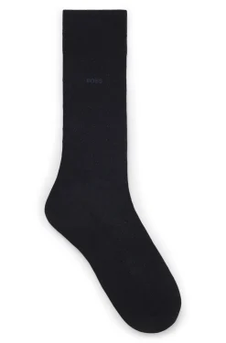 Regular-length socks in a mercerised-cotton blend