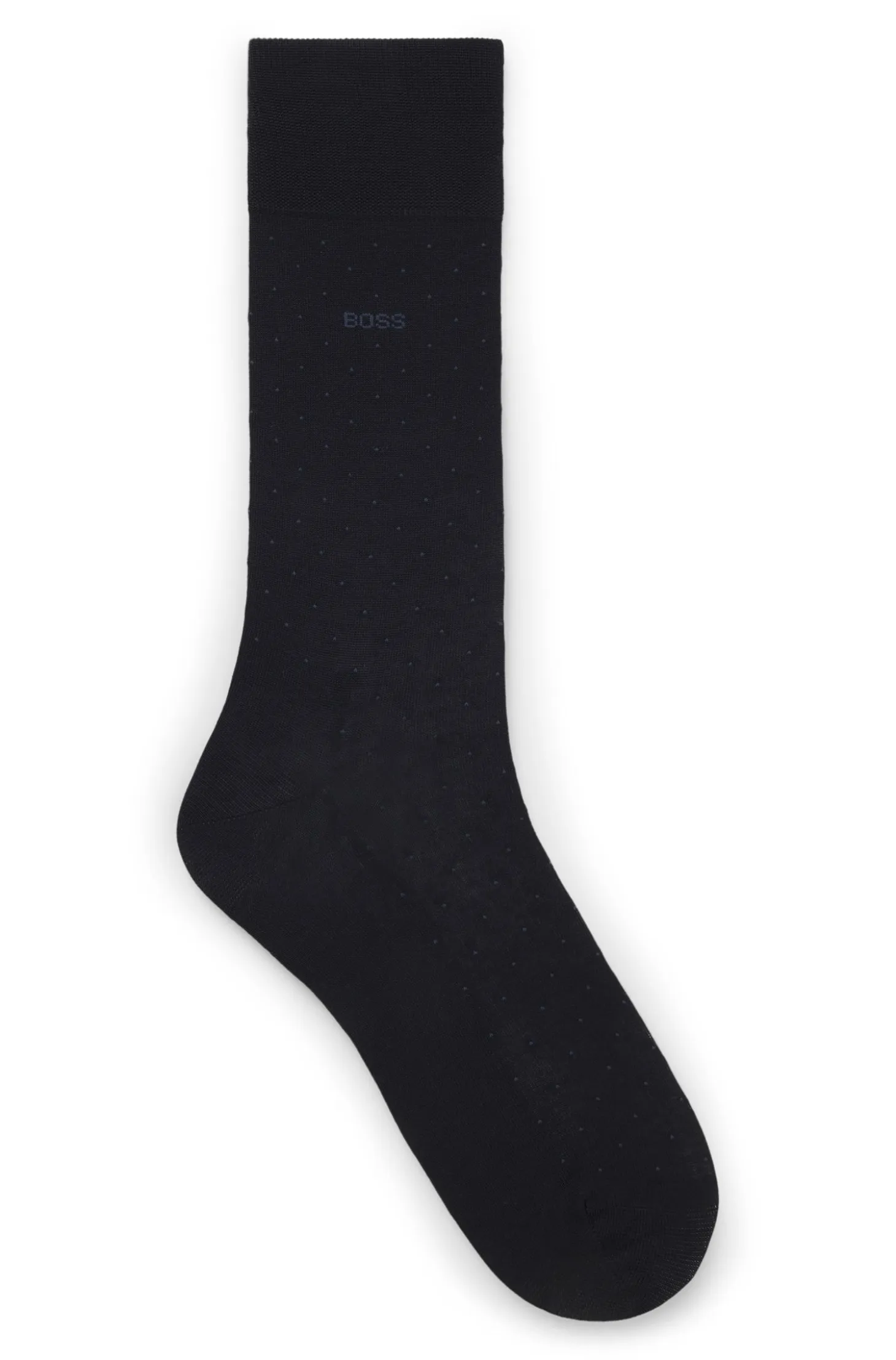 Regular-length socks in a mercerised-cotton blend