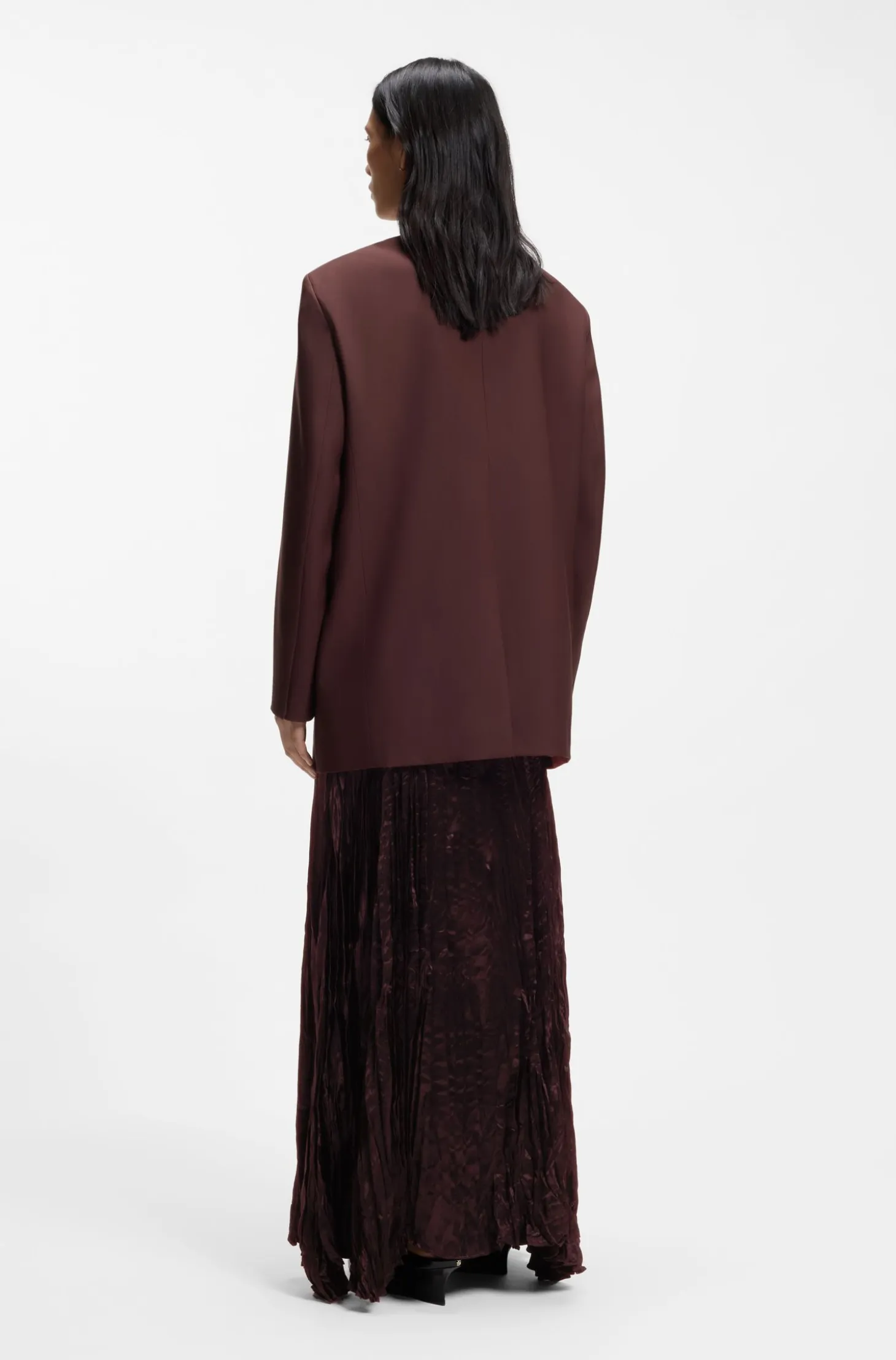 Relaxed-fit blazer in a virgin-wool blend