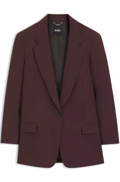 Relaxed-fit blazer in a virgin-wool blend