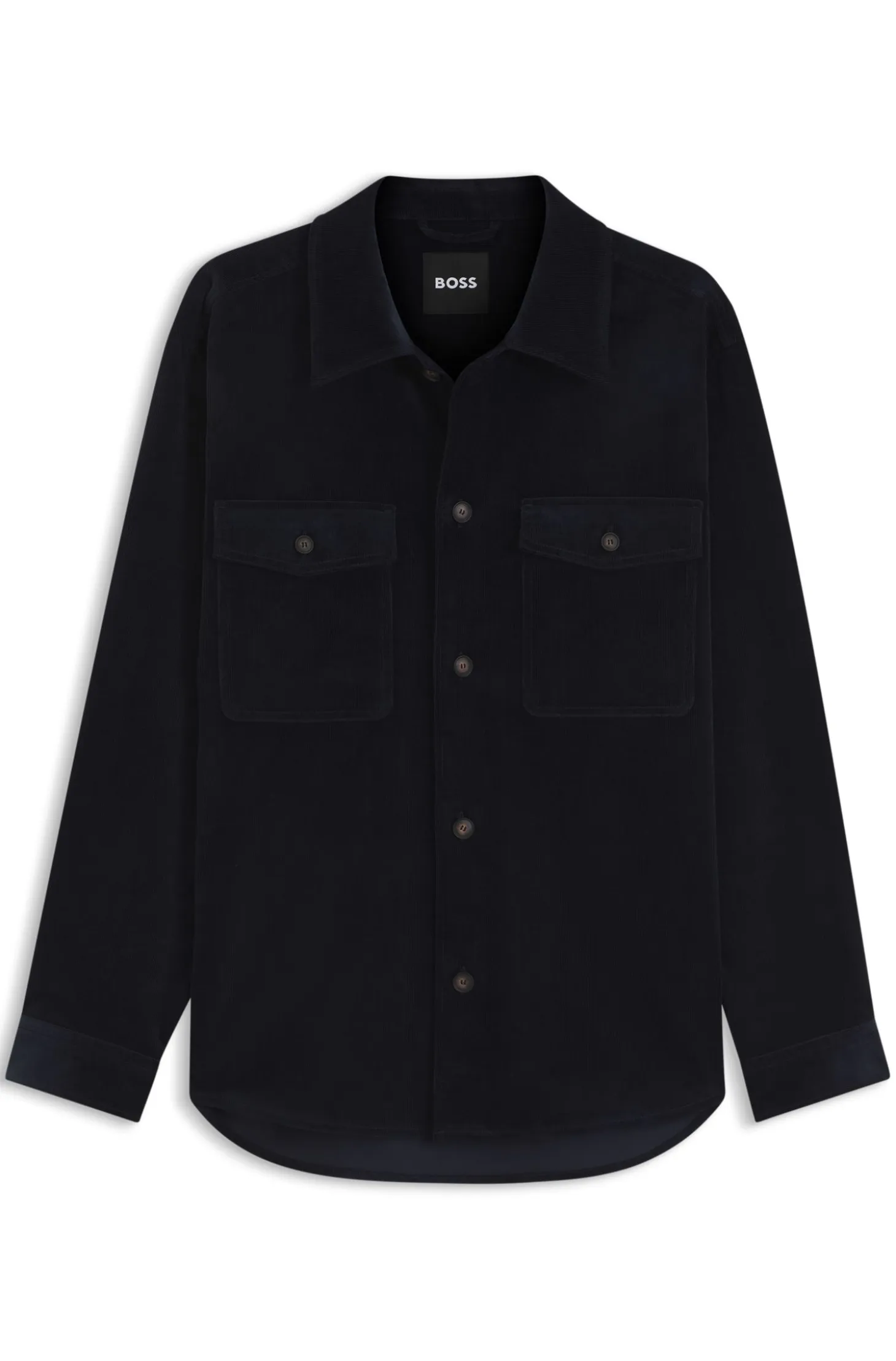 Relaxed-fit blazer in micro-pattern stretch cotton