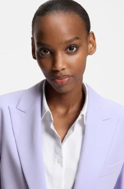 Relaxed-fit blazer in stretch fabric