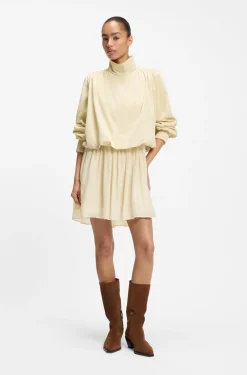 Relaxed-fit blazer with balloon hem