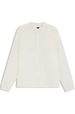 Relaxed-fit blouse in cotton voile