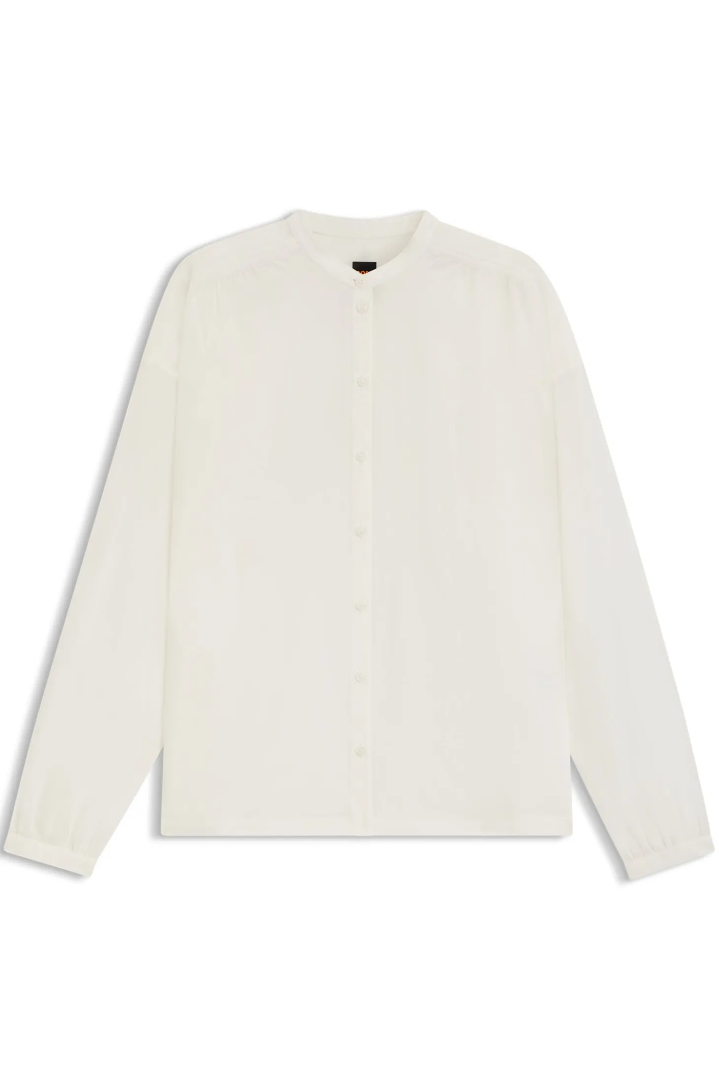 Relaxed-fit blouse in cotton voile