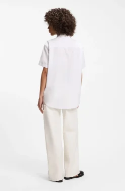 Relaxed-fit blouse in Oxford cotton