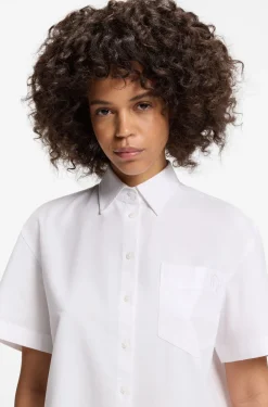Relaxed-fit blouse in Oxford cotton