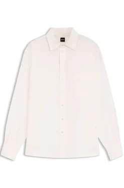 Relaxed-fit blouse with chest pocket
