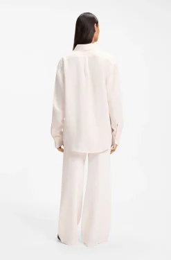 Relaxed-fit blouse with chest pocket