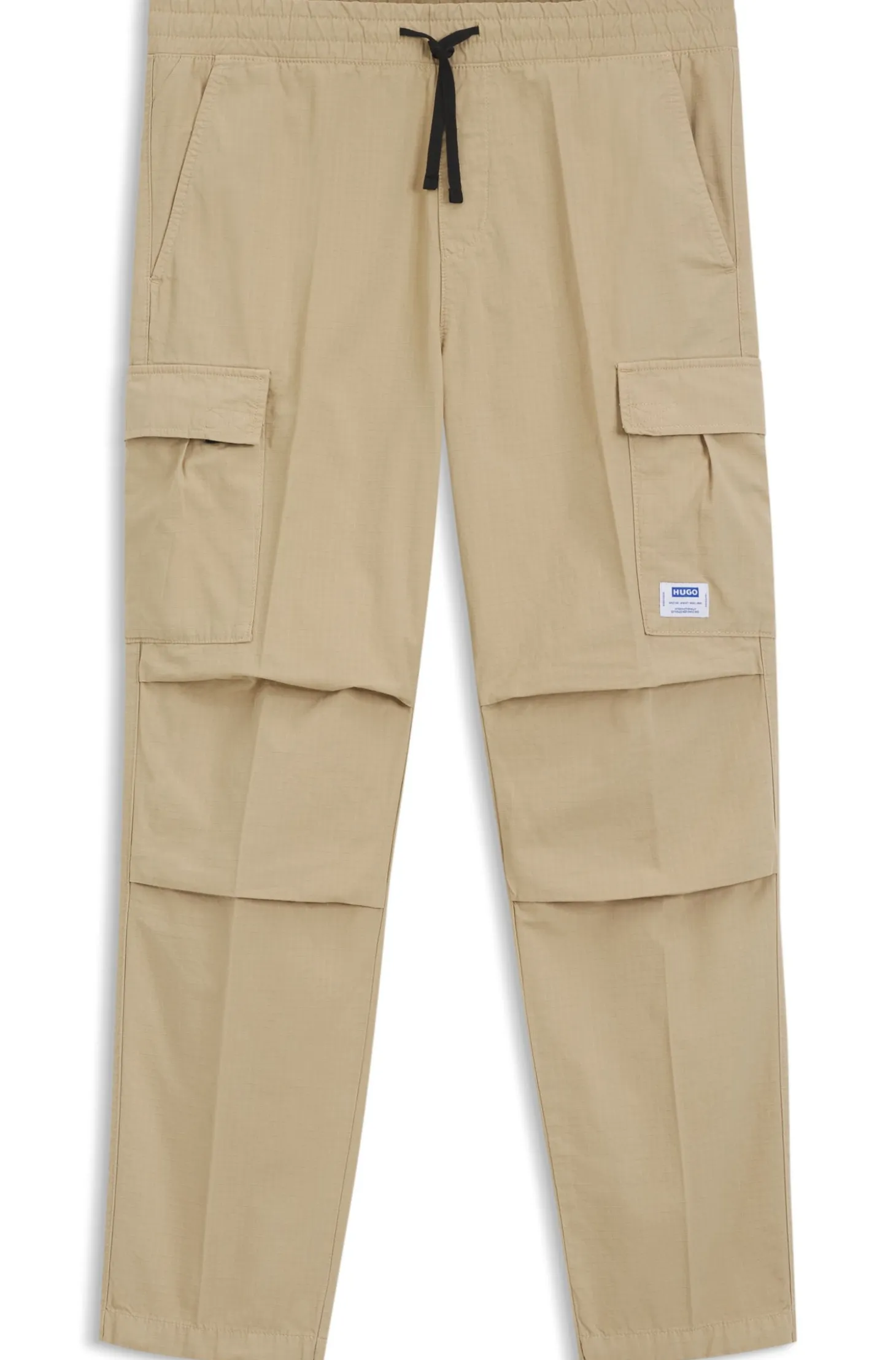 Relaxed-fit cargo trousers in cotton ripstop