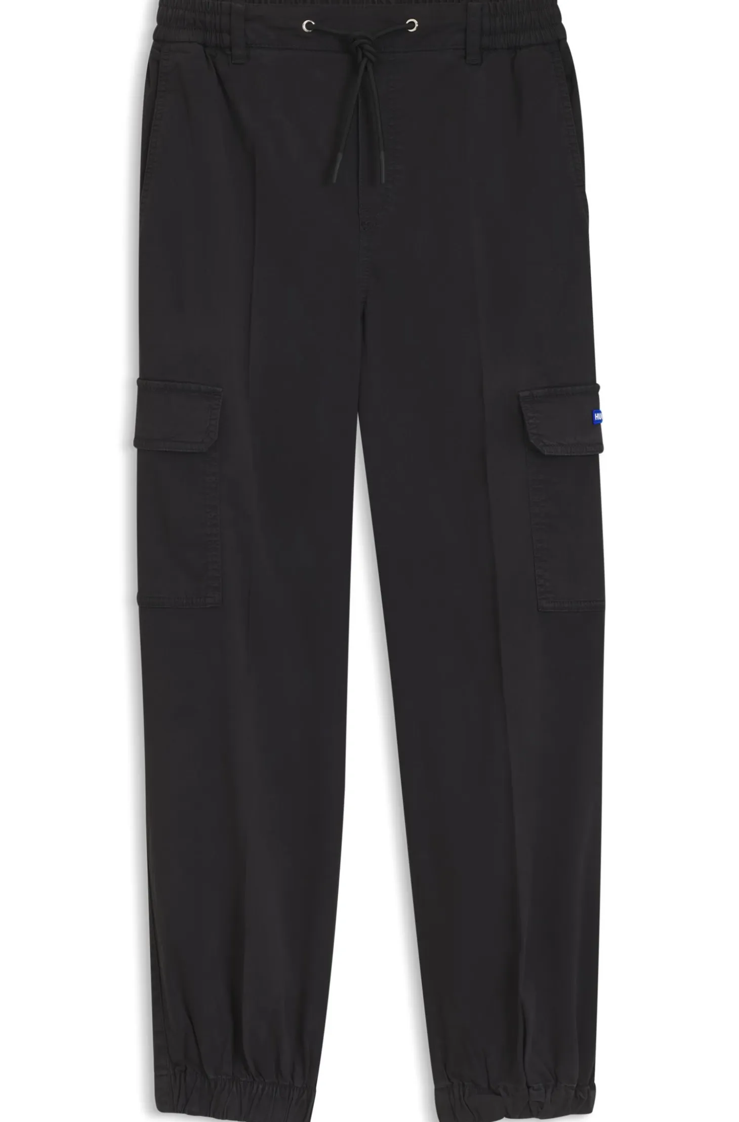 Relaxed-fit cargo trousers in stretch cotton