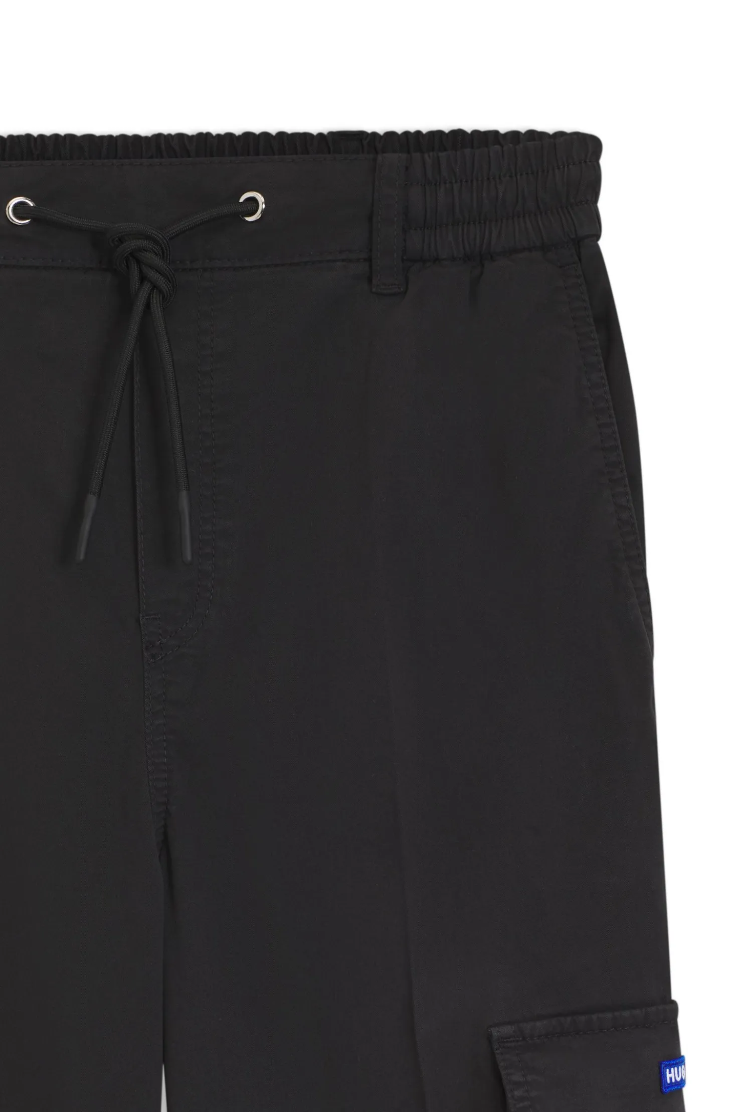 Relaxed-fit cargo trousers in stretch cotton