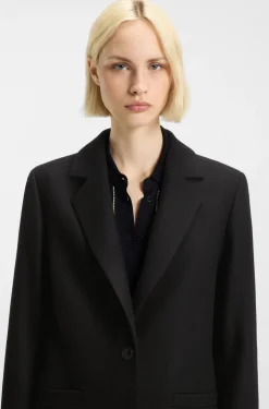Relaxed-fit coat in a wool blend