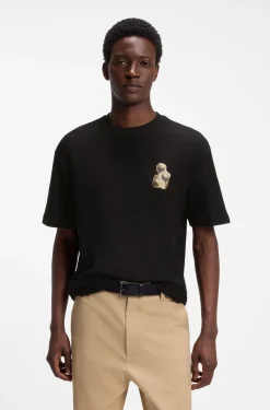 Relaxed-fit cotton T-shirt with printed artwork