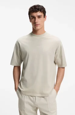 Relaxed-fit cotton T-shirt with embroidered logo