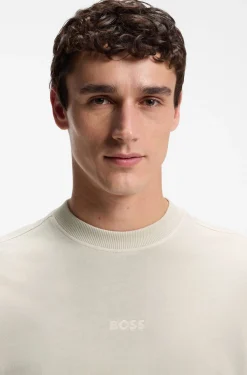 Relaxed-fit cotton T-shirt with embroidered logo