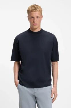 Relaxed-fit cotton T-shirt with embroidered logo