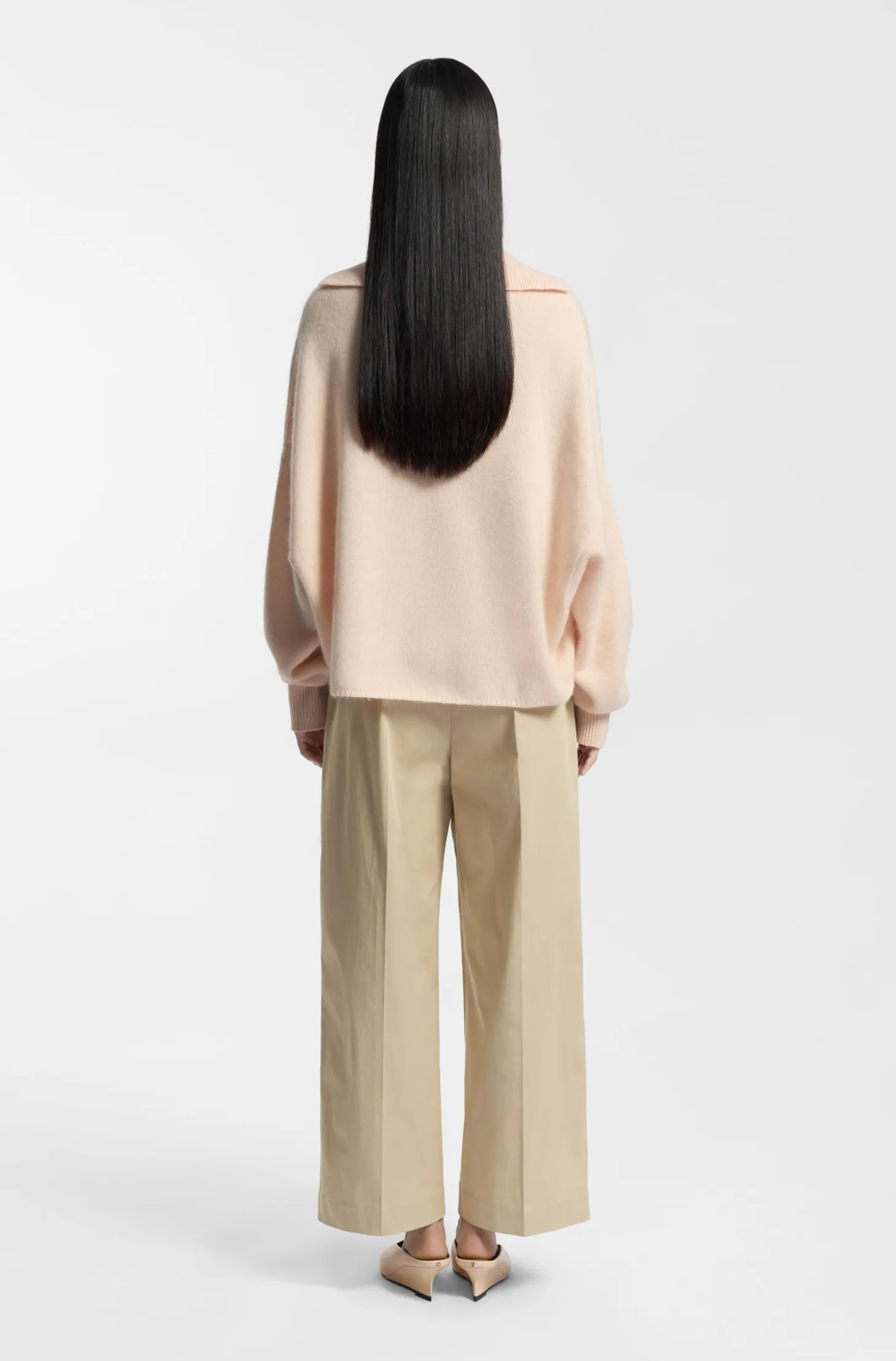 Relaxed-fit culottes in stretch cotton