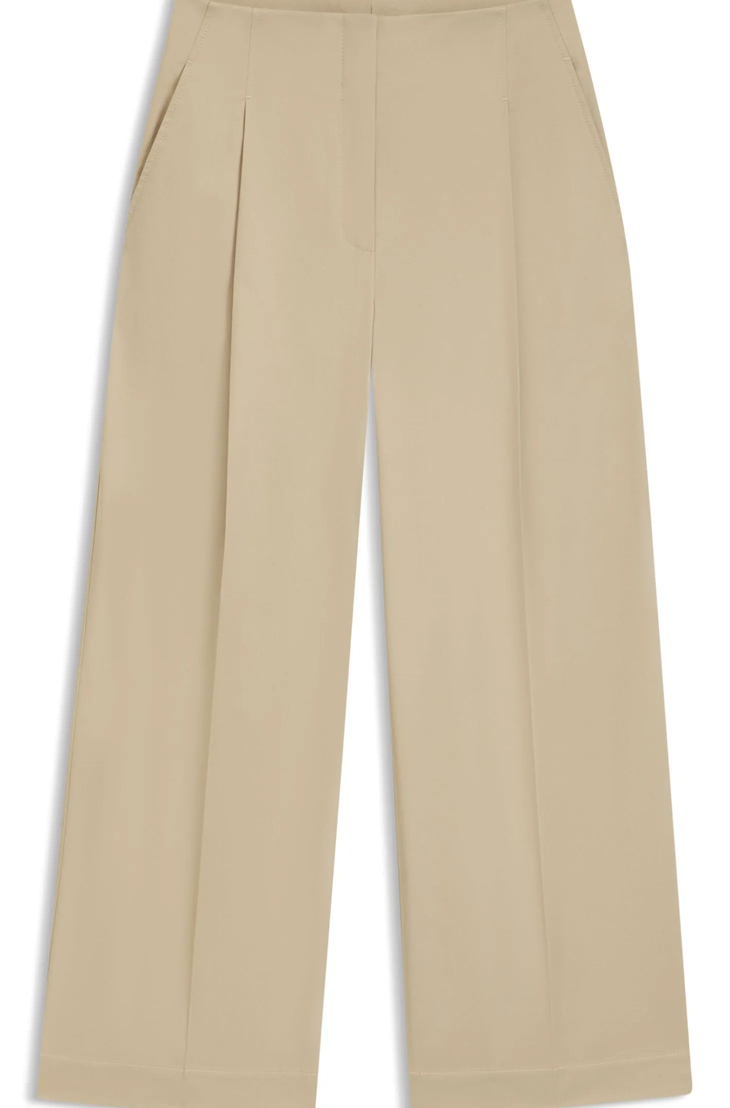 Relaxed-fit culottes in stretch cotton