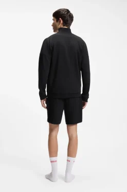 Relaxed-fit jacket in a waffle-structured cotton blend